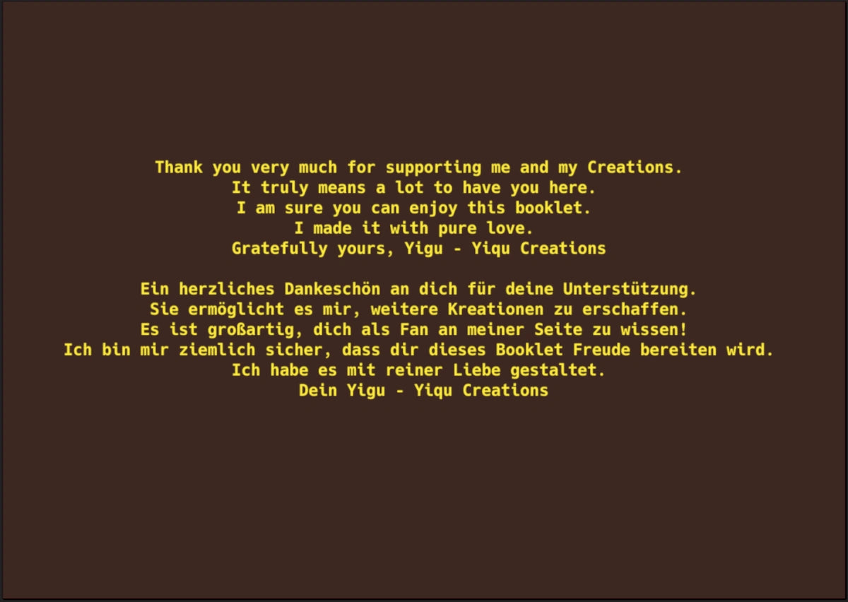 Booklets by Yigu - Yiqu Creations