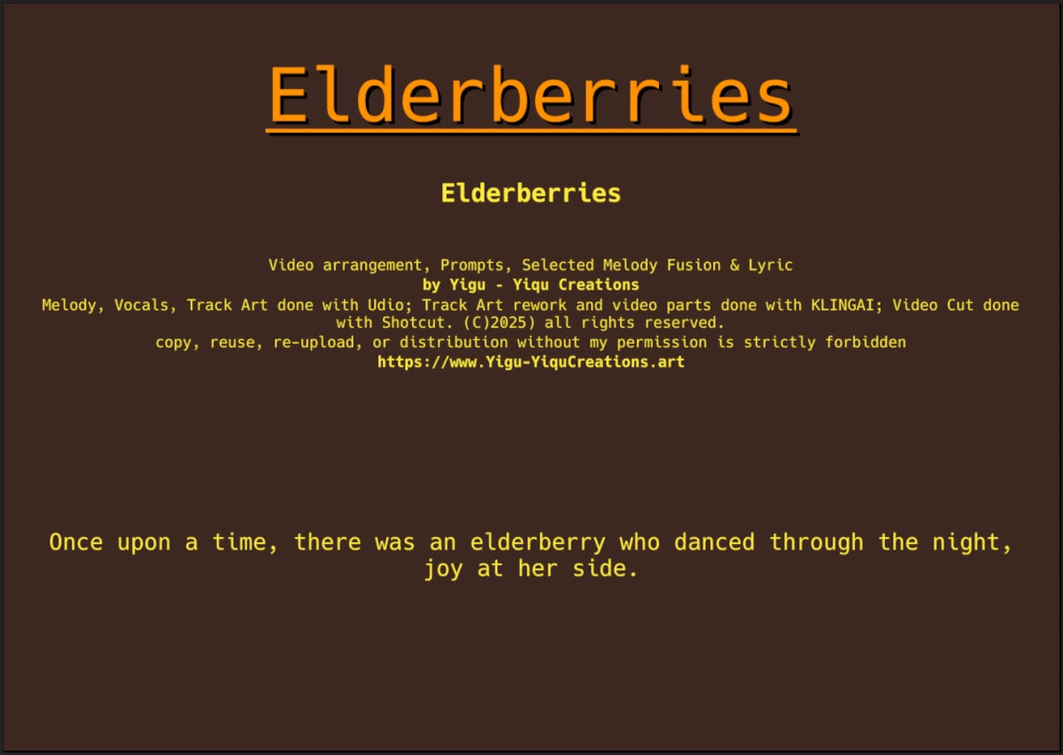 Elderberries Booklet by Yigu - Yiqu Creations