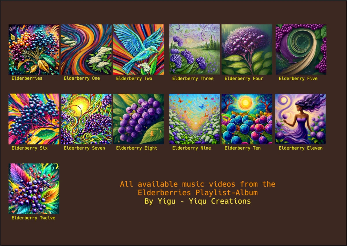 Elderberries Booklet by Yigu - Yiqu Creations