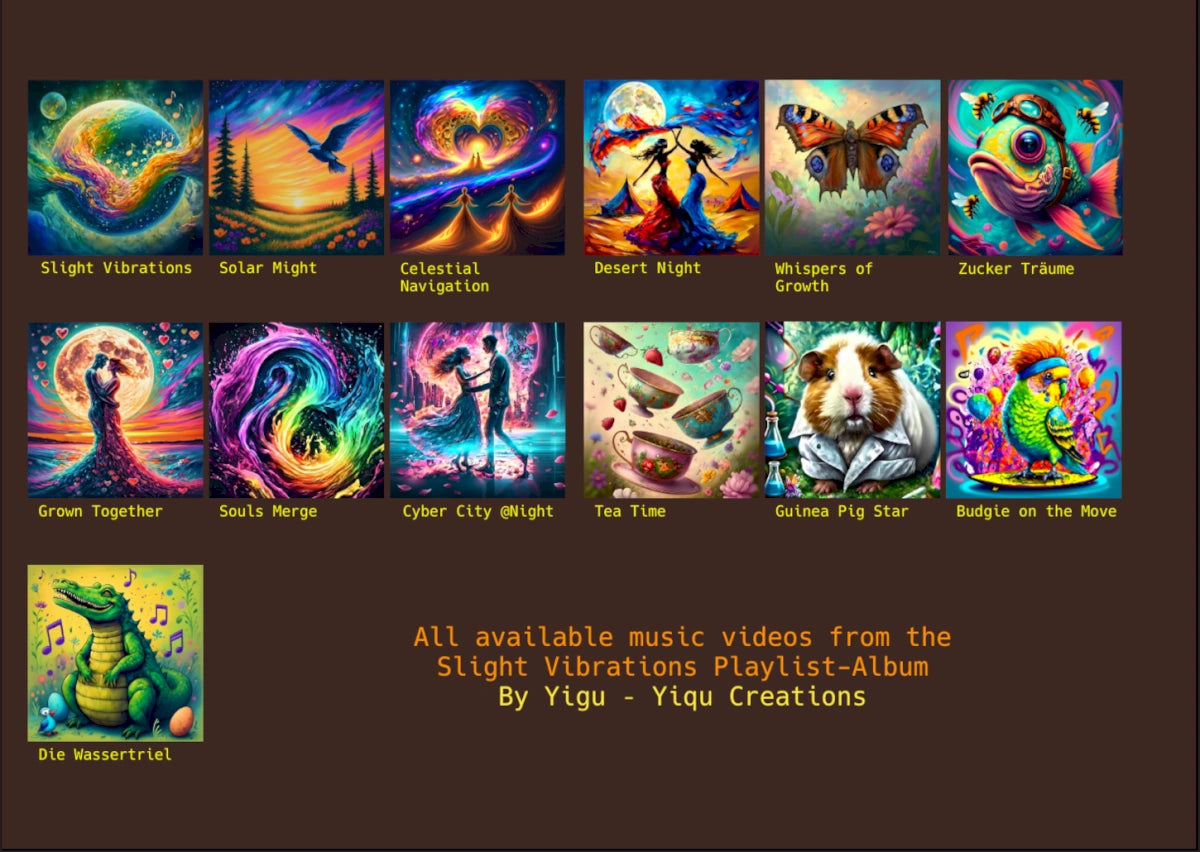 Slight Vibrations Booklet by Yigu - Yiqu Creations